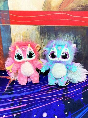 (2) MAGIC MIXIES  TALKING TOY DOLLS PLUSHIE SOFT FIGURES LIGHT UP AND MAKE SOUND